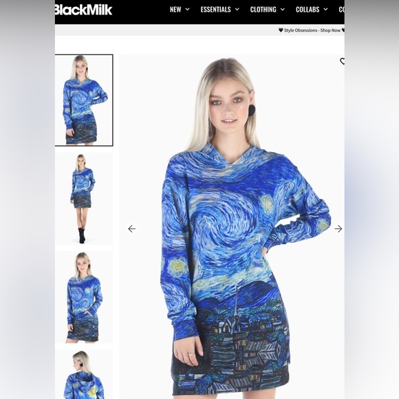 BlackMilk Van Gogh Starry Night Slouchy - Picture 13 of 14
